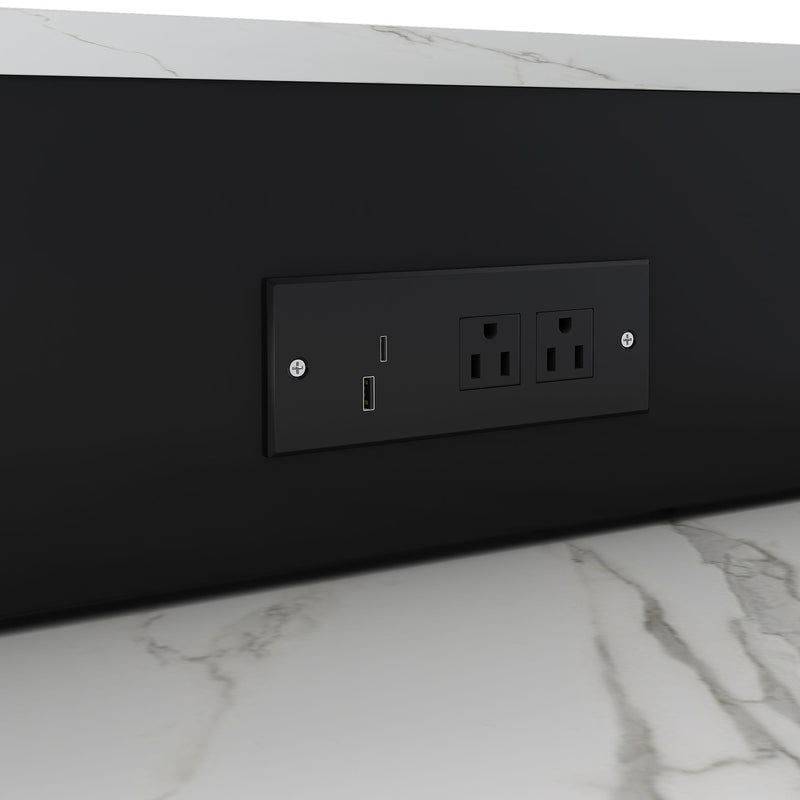 Expandable Kitchen Island With Power Outlet