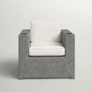 Aviara - Outdoor Club Chair Timeless Comfort With Plush Cushions - Gray Mix