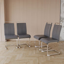 Modern Dining Chairs With Padded Seat, High Back