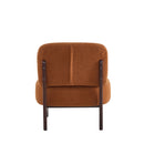 Modern Boucle Lounge Chair With Solid Wood Fram
