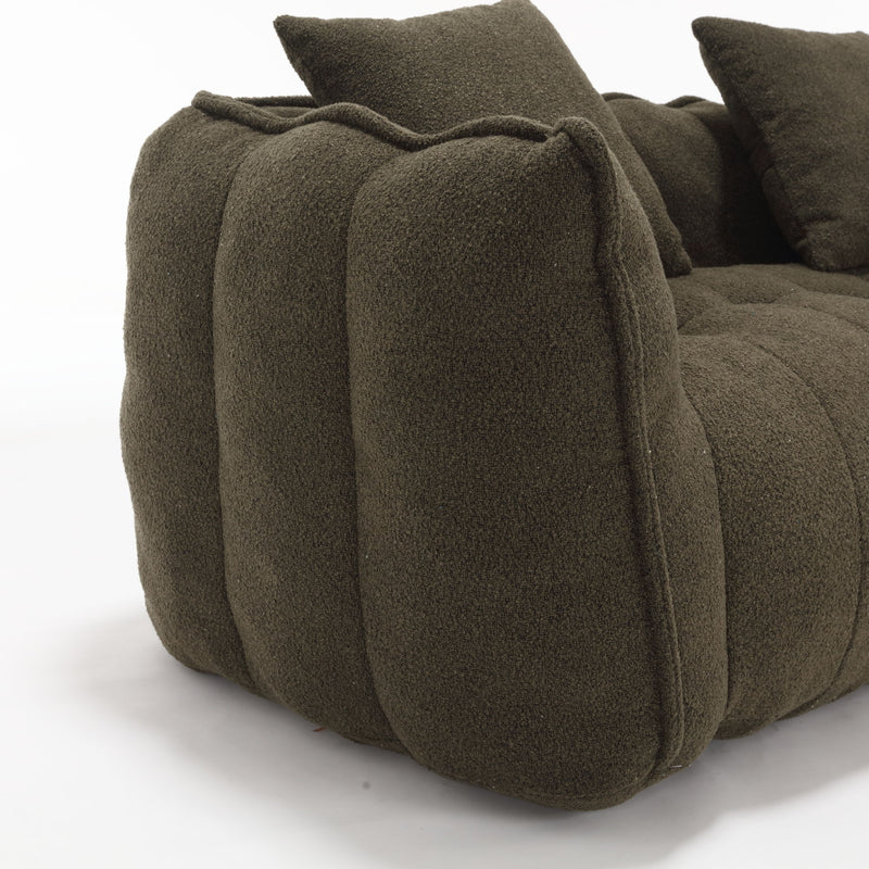 Soft Beanbag Chair With High Resilience Foam Core For Two People