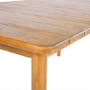 Visola - Outdoor Dining Table With Classic Slatted Top - Teak