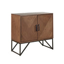 Krista - Accent Cabinet With Magnetic Doors - Brown