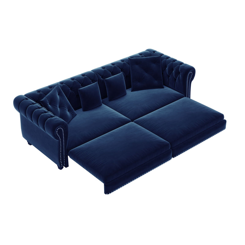 3 In 1 Pull Out Convertible Sleeper Sofa Bed