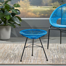 Nusa - Modern Rattan Side Table With Tempered Glass Top