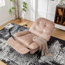Modern Swivel Gliding Recliner Chair With Rocking Function And Phone Holder, Large Comfortable