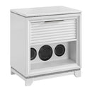 Denmark - 1-Drawer Nightstand With Speaker And USB - White