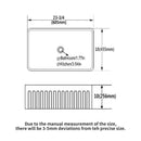 Elegant Farmhouse Style Small Apron Front Ceramic Kitchen Sink 24" Single Bowl Reversible Design - White