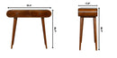 Solid Wood Curved Edge Console Table