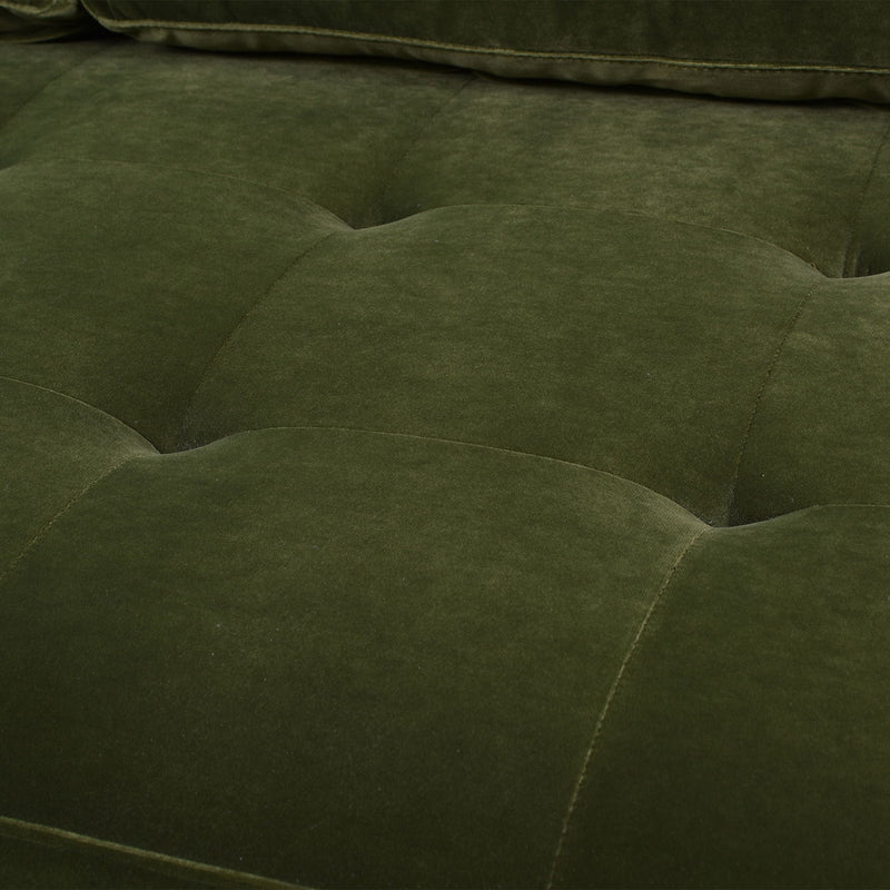 Nicholas - Mid-Century Modern Sofa - Olive Green