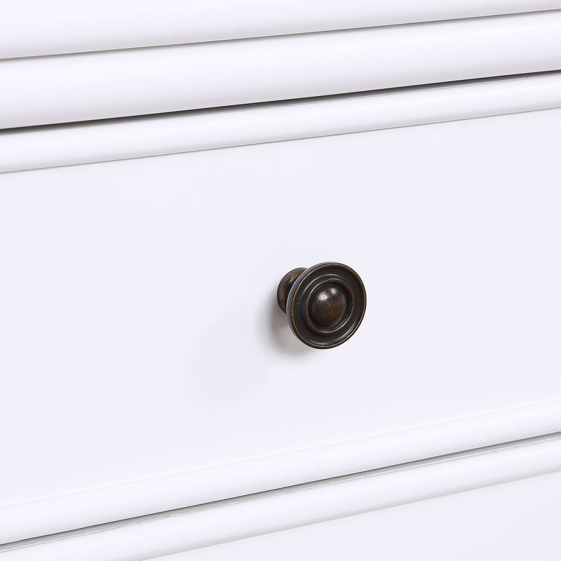 Emmett - 2 Drawer Nightstand With Carved Legs - White