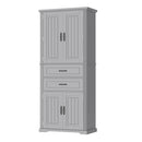 Elegant Multi Functional Storage Cabinet With Slide Rail Drawers, Adjustable Shelves