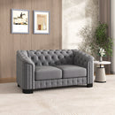 Upholstered Loveseat Sofa With Thick Removable Seat Cushion
