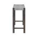 Regina - Console Sofa Table And Double Pedestal Base - Gray