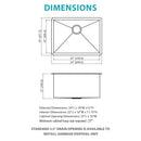 Undermount Kitchen Sink With Deep Single Bowl