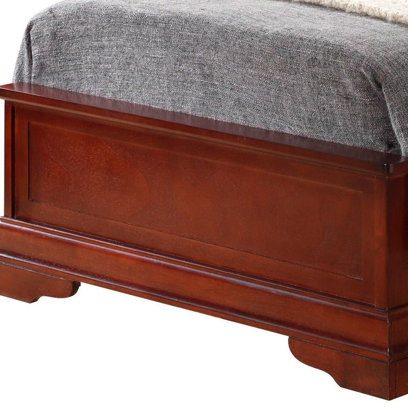 Sleigh Bed With Low Footboard