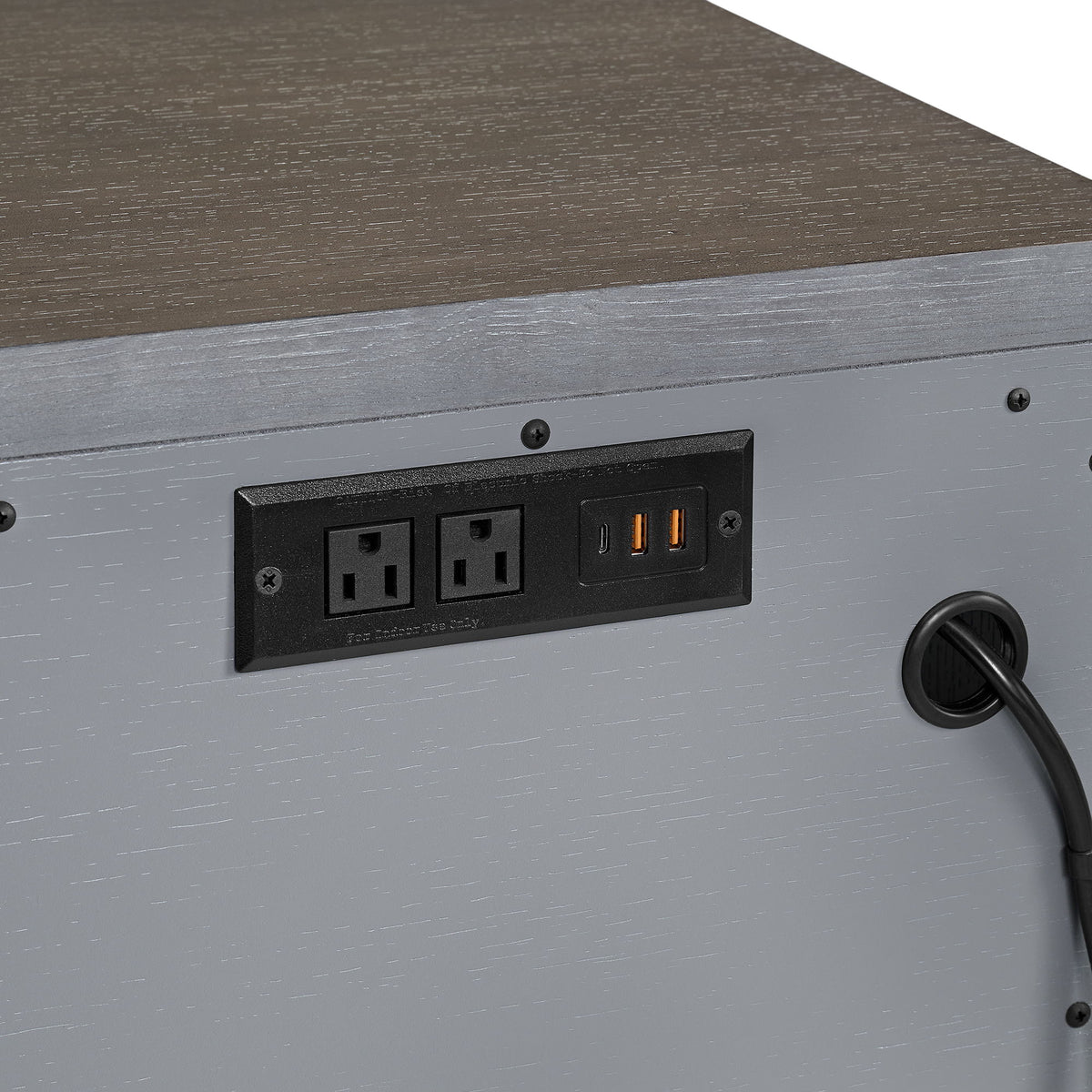 Hollywood Park Server in Dark Gray by Elements International, view 3