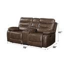 Aashi - Loveseat w/Console (Motion) - Atlantic Fine Furniture Inc
