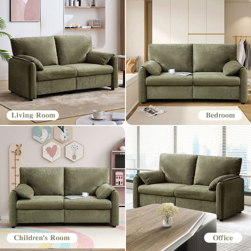 Modern Minimalist Down Filled Sofa