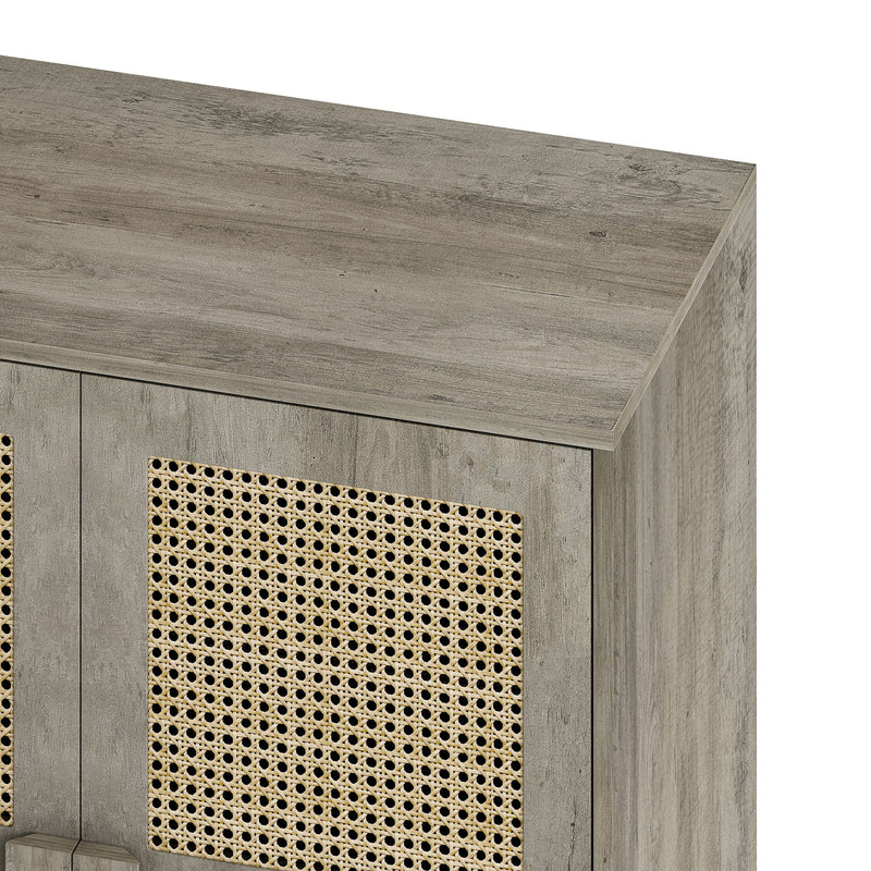 4 Door Storage Cabinet With 8 Shelves