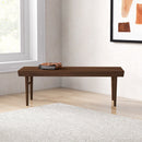 Mia - Mid-Century Modern Bench - Dark Brown