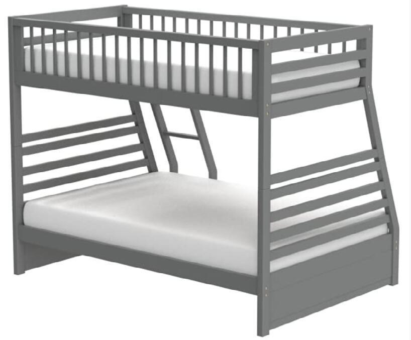 ACME Jason Bunk Bed (Twin/Full & Storage), Gray (1Set/2Ctn) 37840 - Atlantic Fine Furniture Melbourne FL