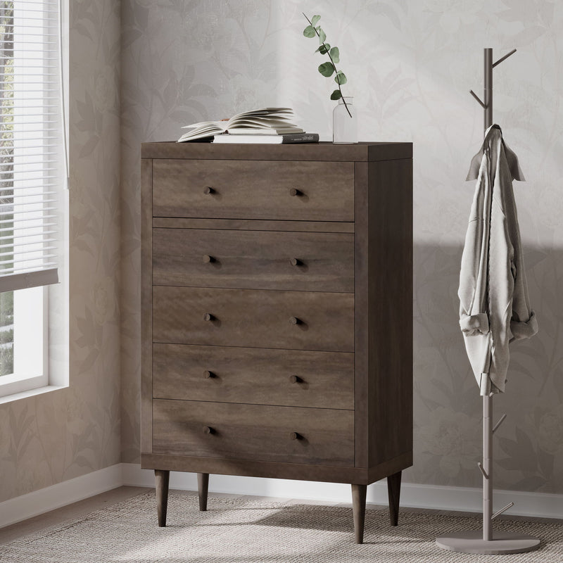 Nystrom - Mid Century Modern 5 Drawer Dresse
