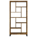 Delwin - 6-Shelf Bookshelf - Rustic Nutmeg