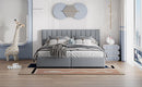 Upholstered Platform Bed With A Hydraulic Storage System