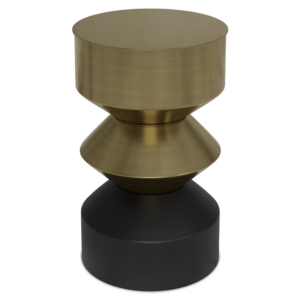 Miller - Side Table - Black / Brass