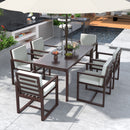 Patio Dining Set Outdoor Dining Table And Chair Set With And Removable Cushions For Patio