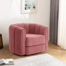 Swivel Accent Chair Wide Upholstered For Living Room
