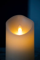 Flickering LED Candles With Remote Timer (Set of 3) - Ivory