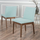 Contemporary Dining Chair SetWith Upholstered Fabric