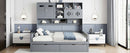 Daybed With All-In-One Cabinet And Shelf