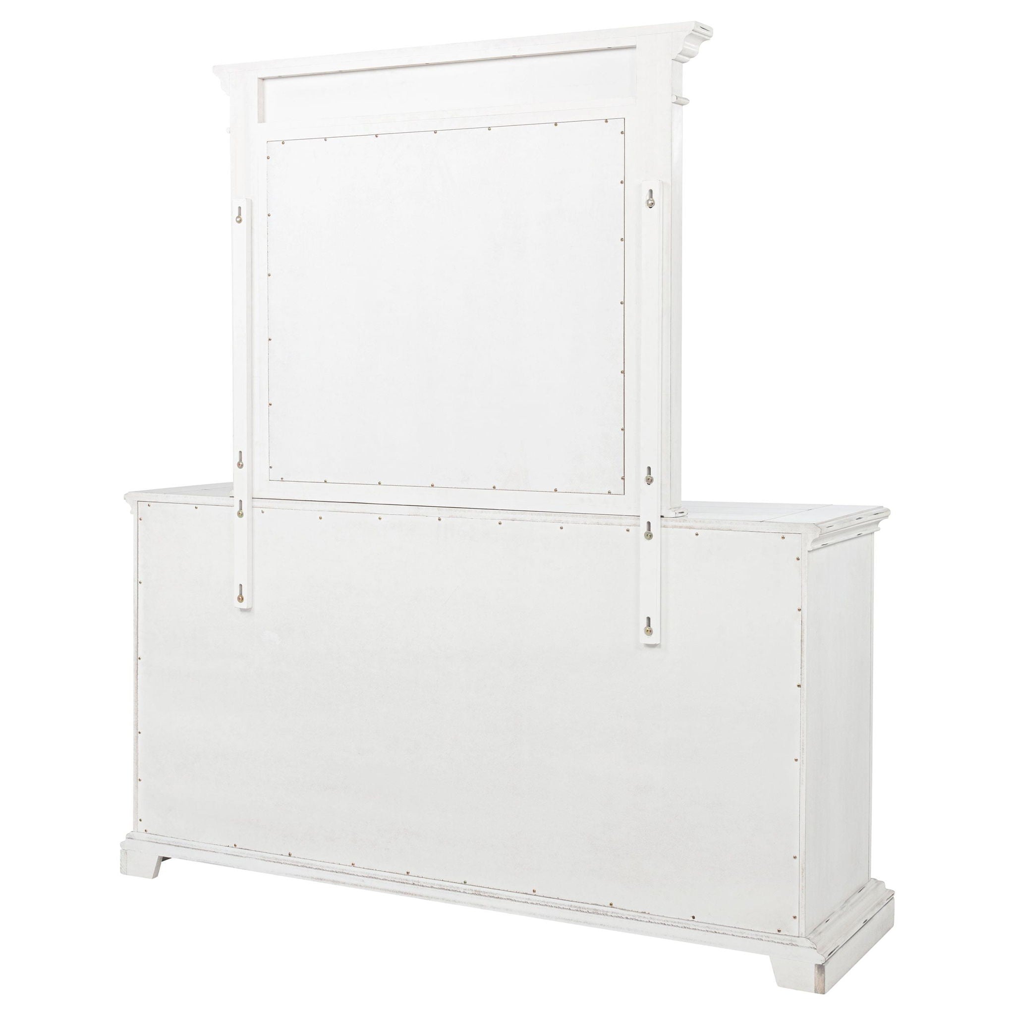 McKinney 6-drawer Bedroom Dresser with Mirror Vintage White