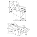 Raelynn - Upholstered Track Arm Recliner