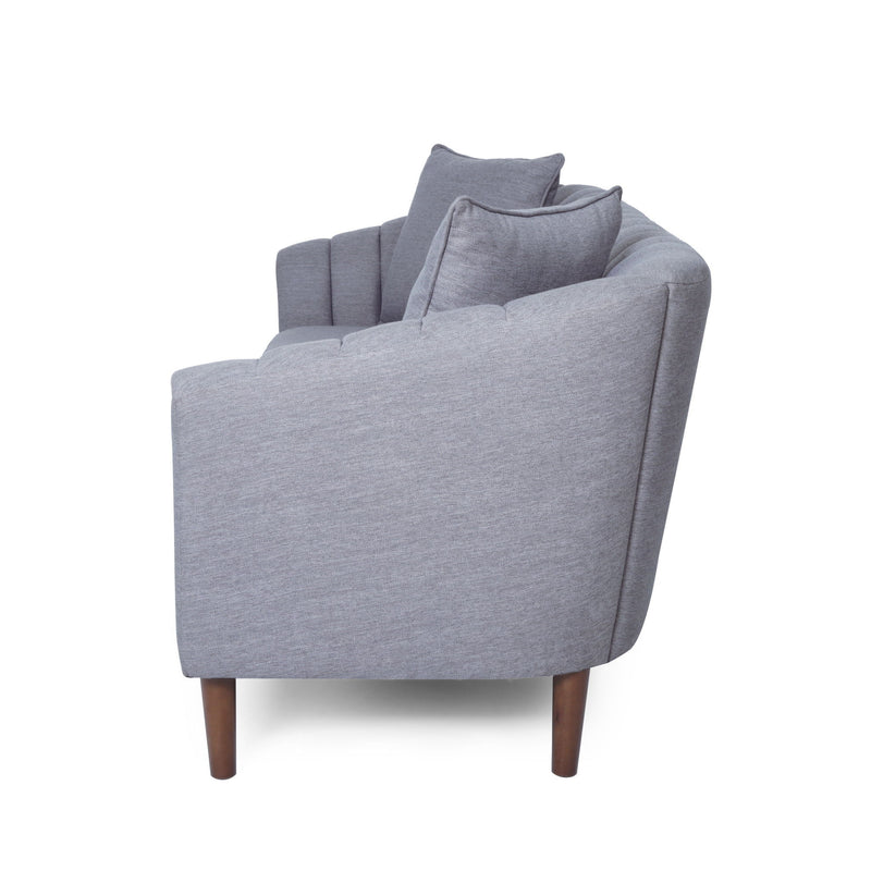 Contemporary 3 Seater Sofa With Plush Accents
