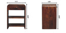 Aspen - Open Bedside Table - Dark Brown