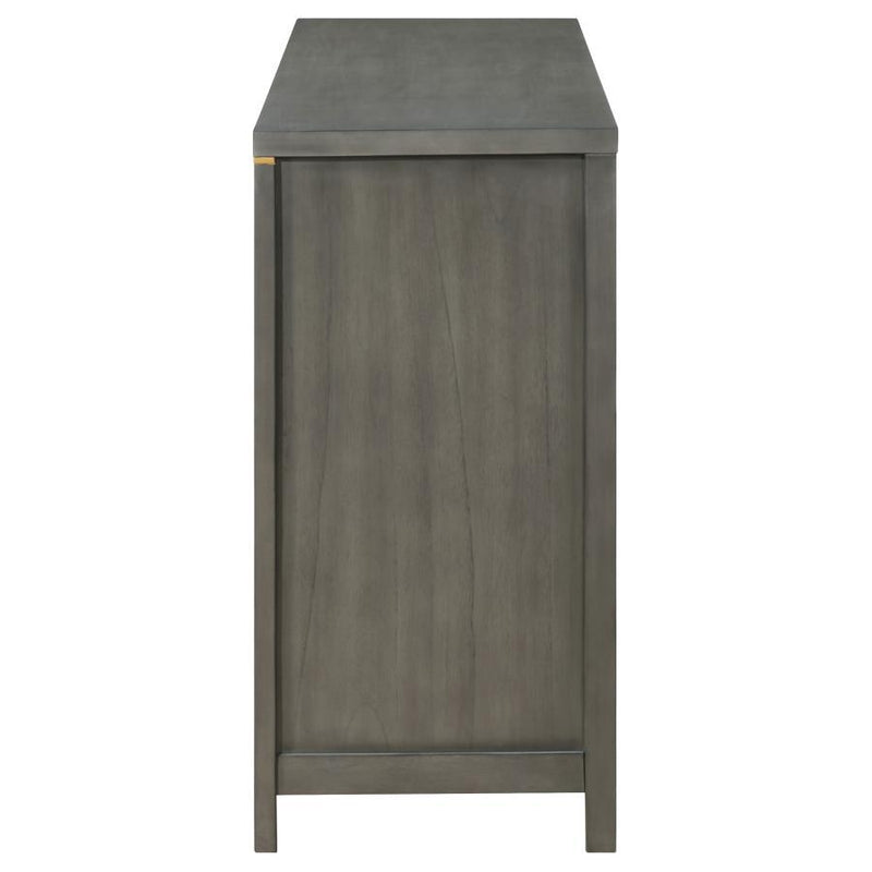 Kieran - 6-Drawer Bedroom Dresser - Gray