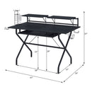 Hartman - Desk - Black - Atlantic Fine Furniture Inc