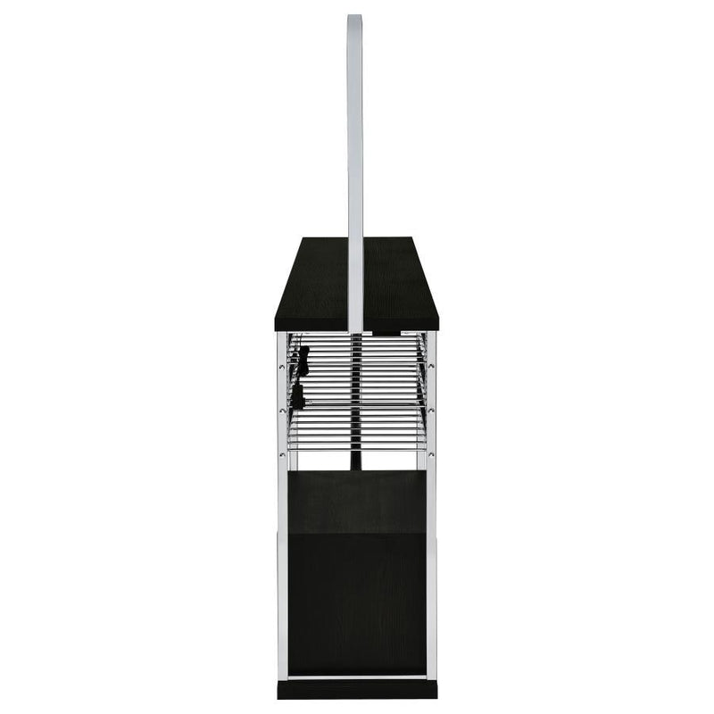 Risley - 2-Door Circular LED Home Bar With Wine Storage