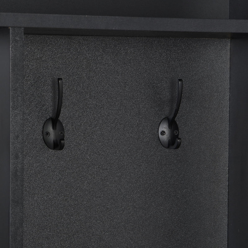 Minimalist Shoe Cabinet With Cube Storage & Shelves