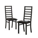 Metal Dining Chairs With Steel Legg, High Back Armless Design