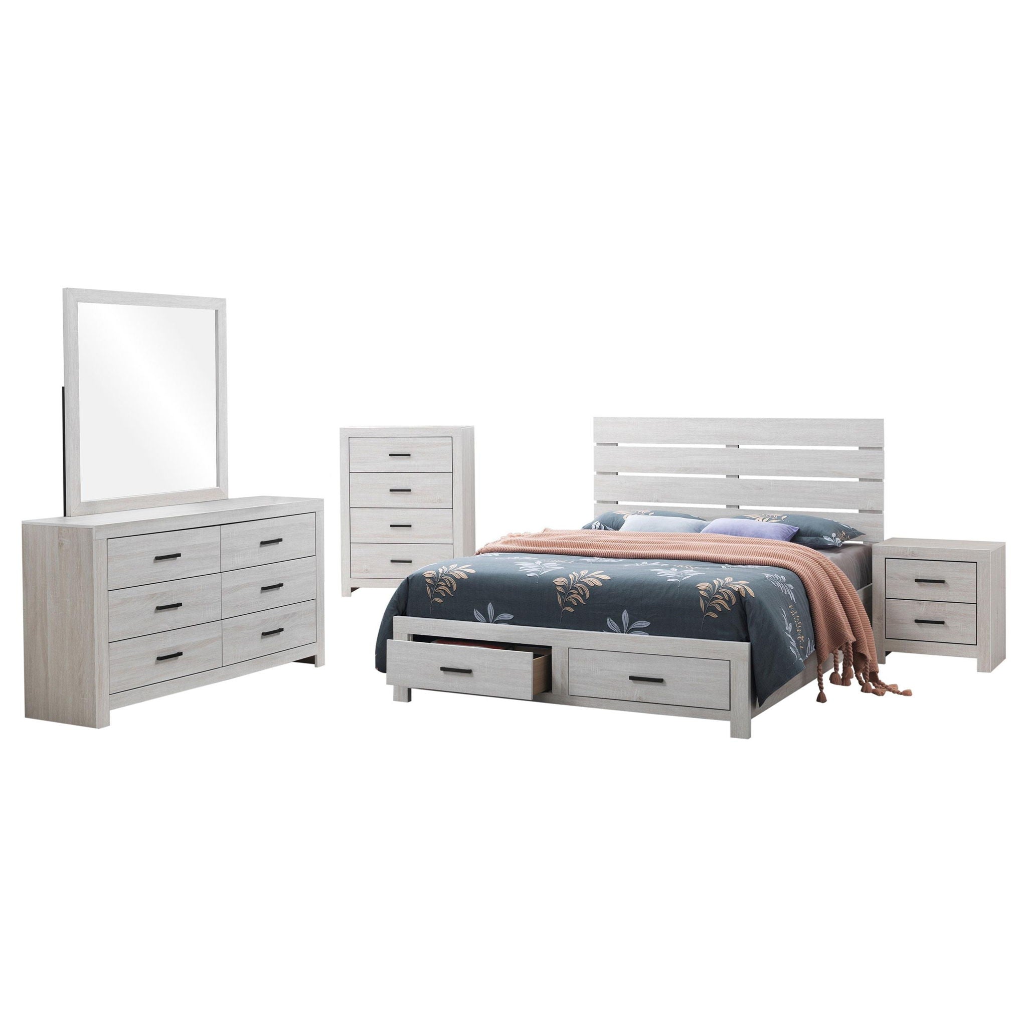 Brantford 5-piece Queen Bedroom Set Coastal White