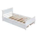 Platform Bed Frame Mattress Foundation Sleigh Bed With Headboard / Footboard / Wood Slat Suppor