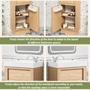 15.75" Bathroom Vanity With Reversible Resin Sink And Cabinet - Wood