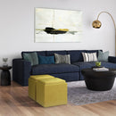 Rockwood - Upholstered Cube Storage Ottoman With Tray