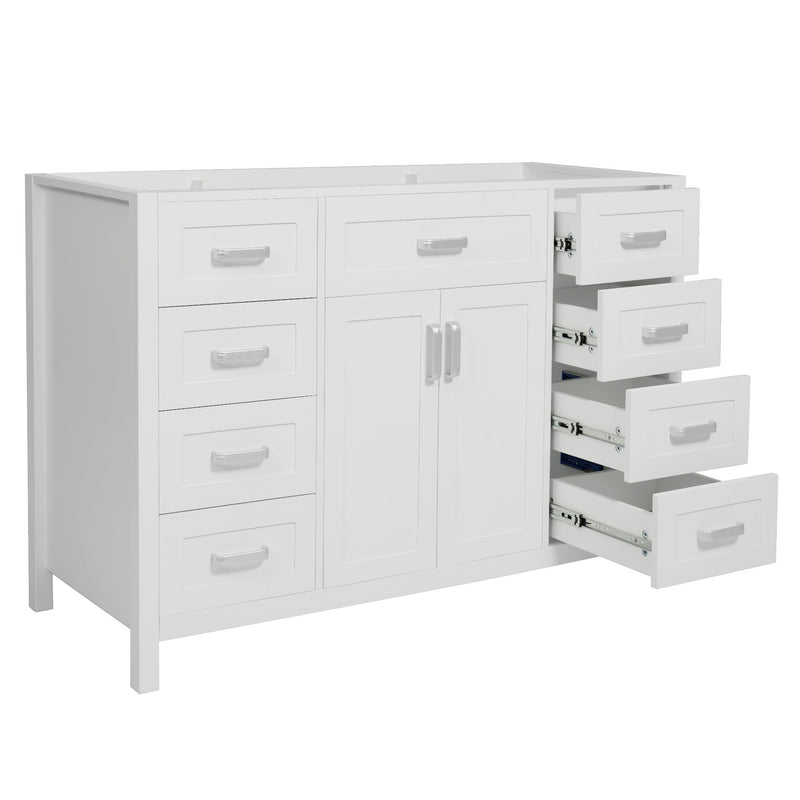 Bathroom Vanity Cabinet Only With 2 Soft Close Doors And 8 Drawers