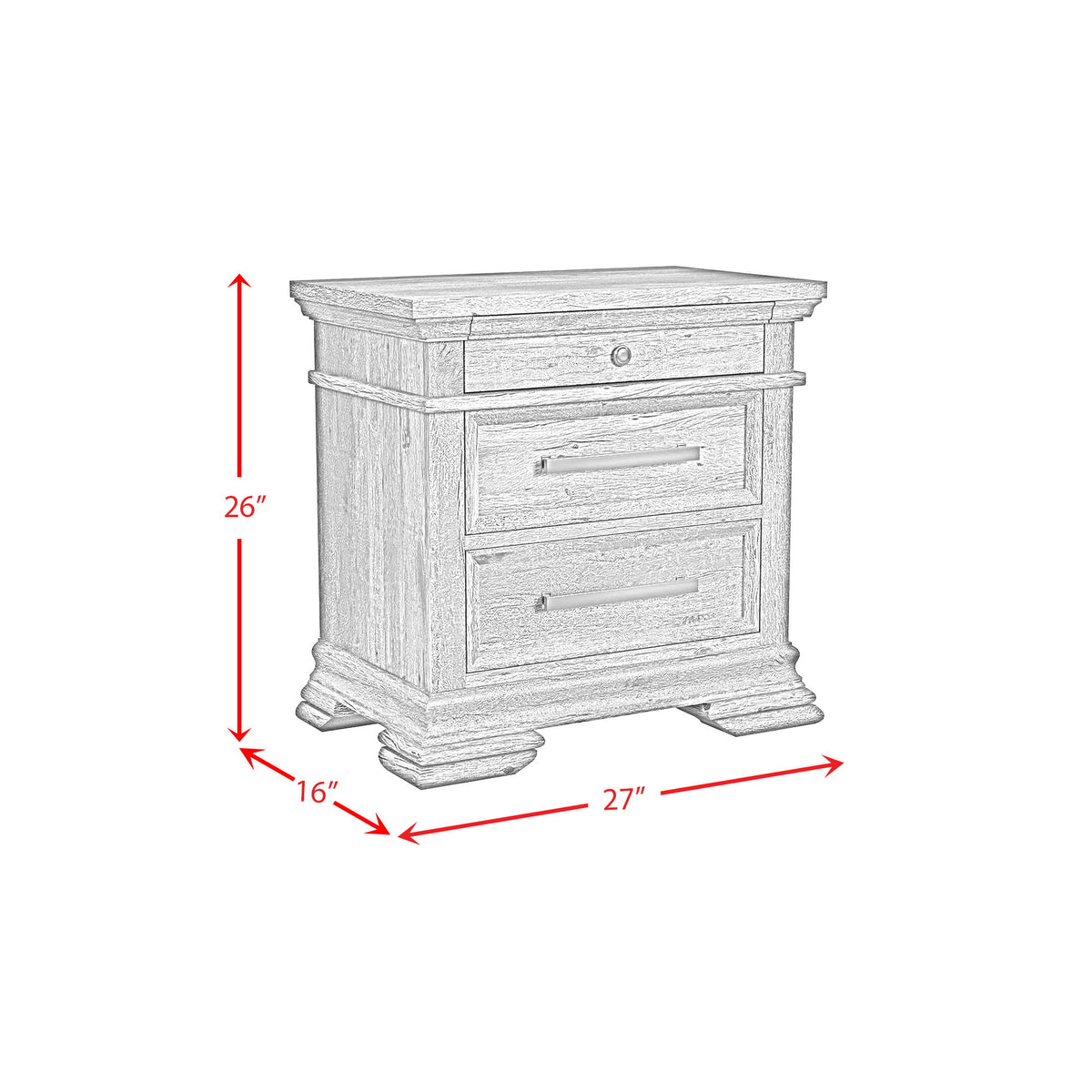 Park Ridge Sleigh Storage Bedroom Set in Dark Gray by Elements International, view 2